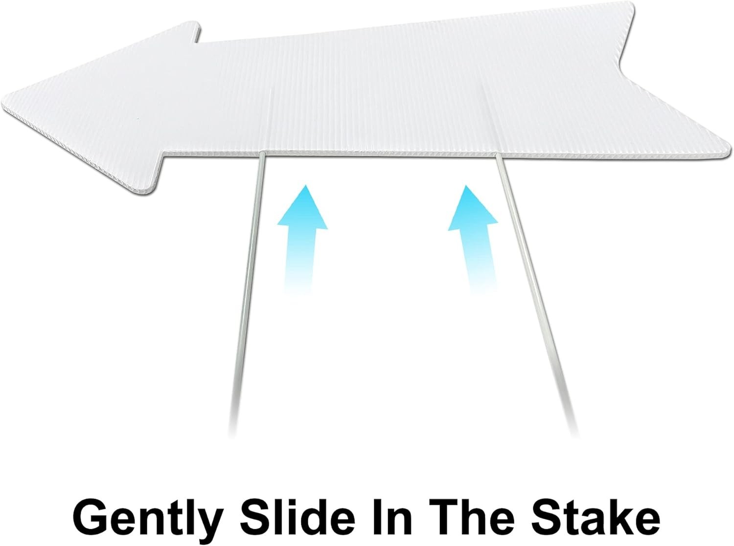 Customizable Wedding Directional Signs with Stakes – 17×6 Inches, 3 Pack