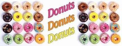 Donuts | Vinyl Banner w/ Grommets | 2’H x 6’W