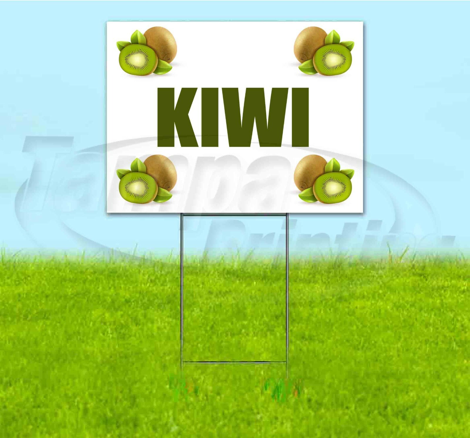 KIWI 18×24 Yard Sign WITH STAKE Corrugated Bandit USA BUSINESS PRODUCE
