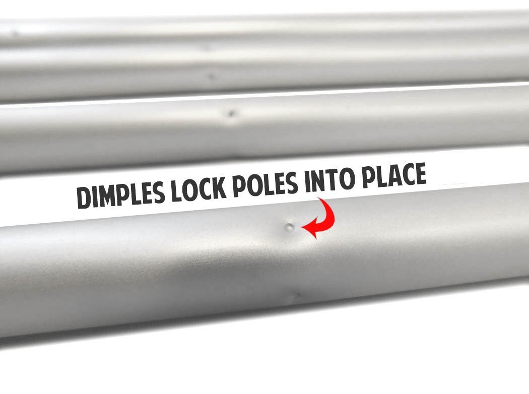 16ft Windless Pole Swooper Pole Full Curve Flag Pole Kit with Tire Base