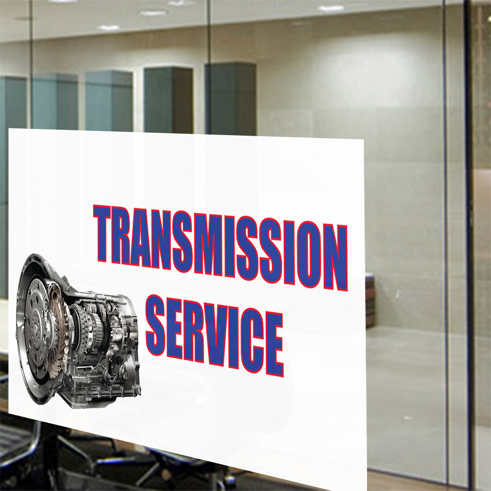Decal Stickers Transmission Service Advertising Printing C Store Sign Label