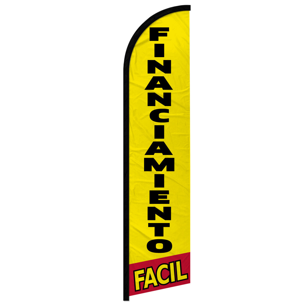 Financiamiento Facil Windless Advertising Swooper Flag Easy Financing