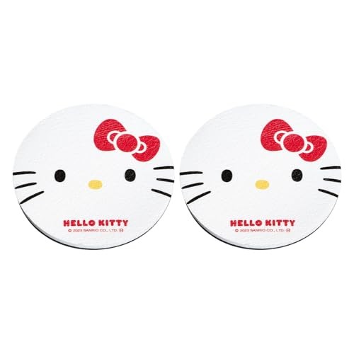 SEIWA Sanrio Car Drink Holder Coasters Hello Kitty Drink Mats (KT569) Absorbent