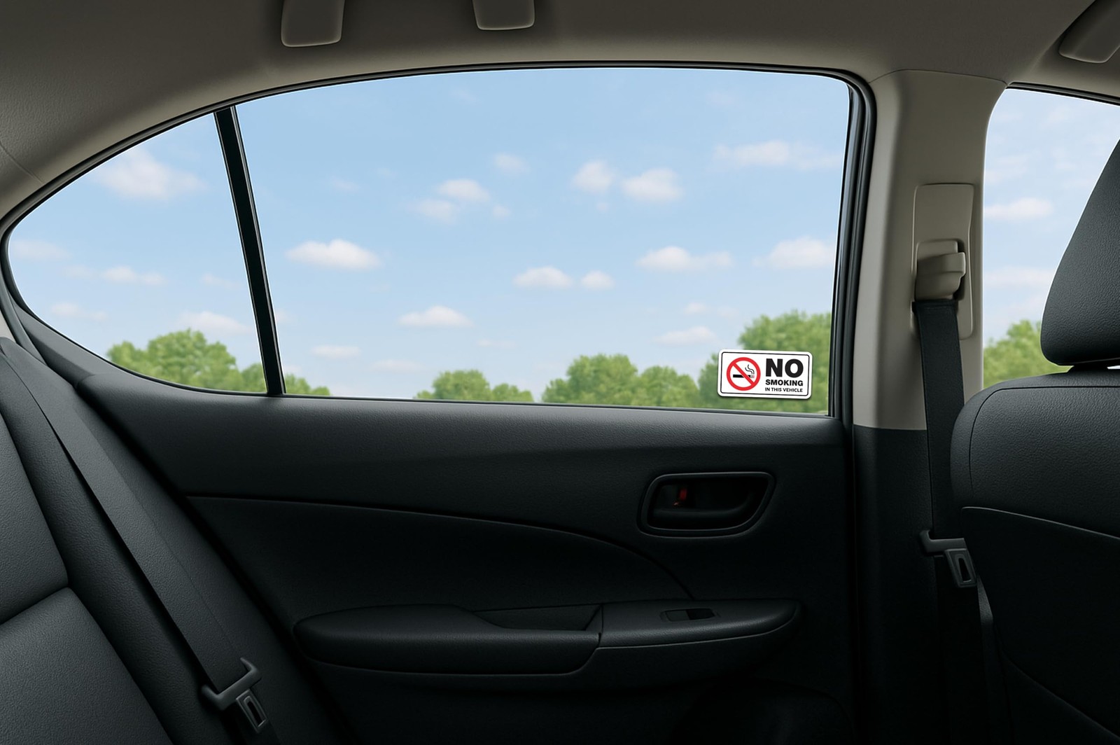 No Smoking Stickers for Vehicles – Waterproof Vinyl Car Signs (10 Pack)
