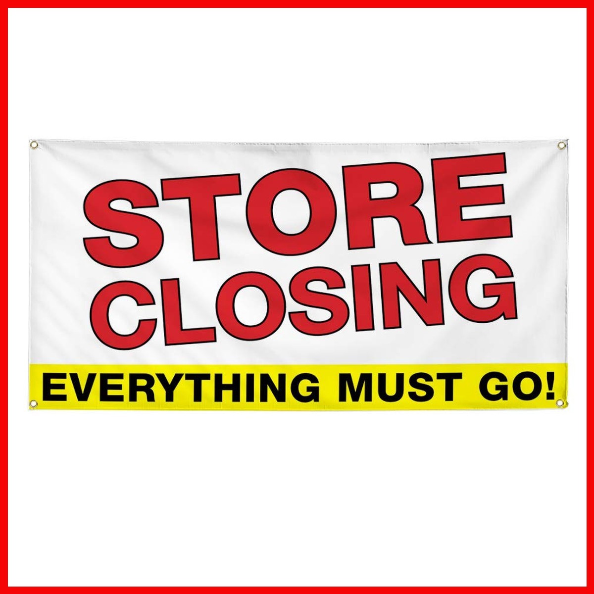 Fastasticdeals Vinyl Banner Multiple Sizes Store Closing Everything Must Go