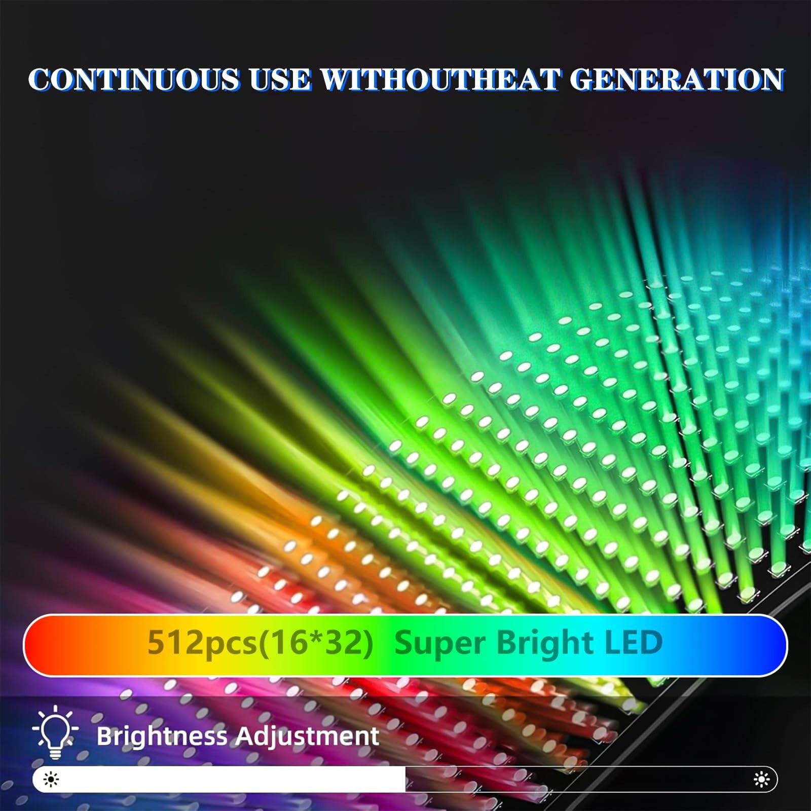 Programmable LED Matrix Sign Panel 7″x3″ – Mini Display for Car & Desk Use