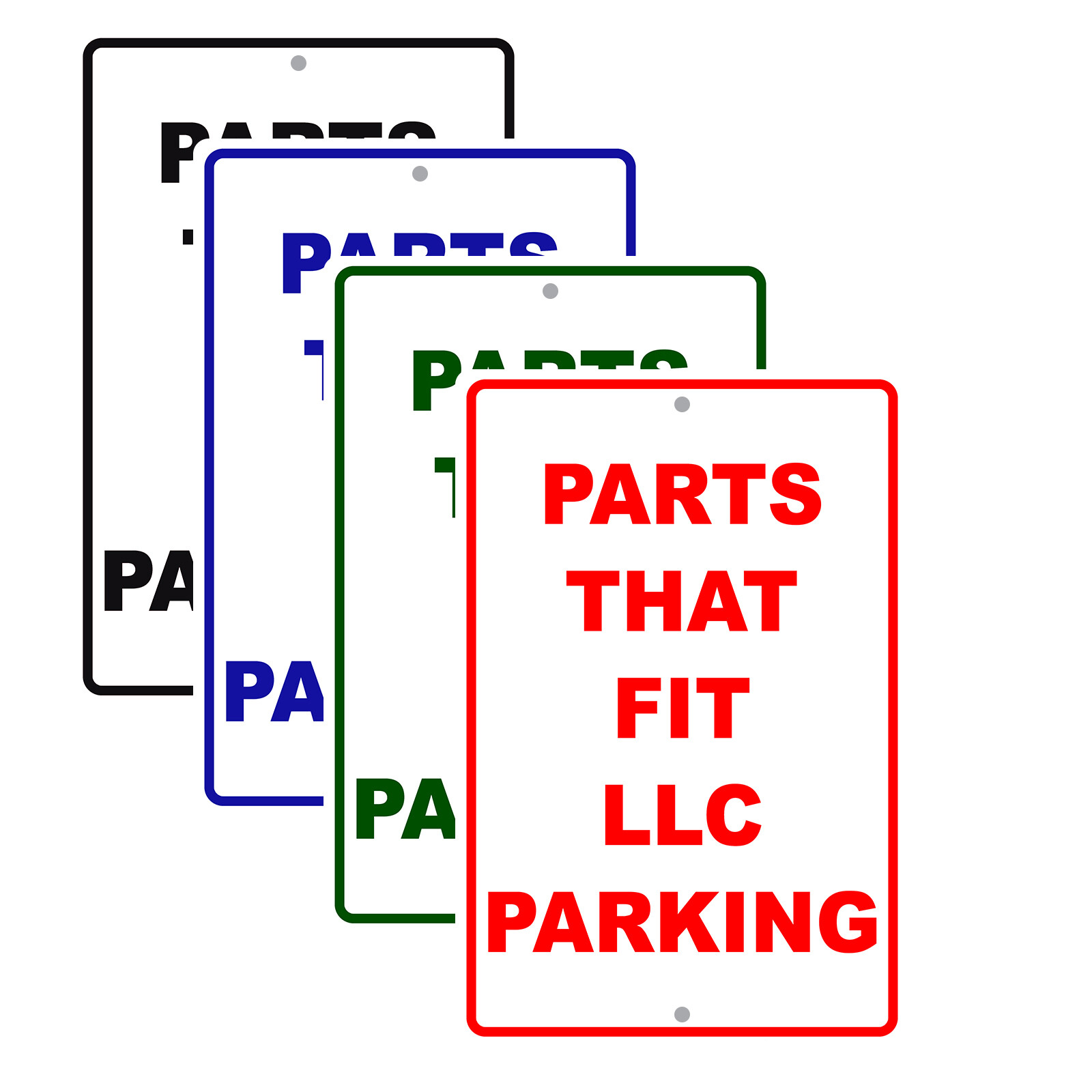 Parts That Fit LLC Parking Hotels Garage Basement Entrance Aluminum Metal Sign
