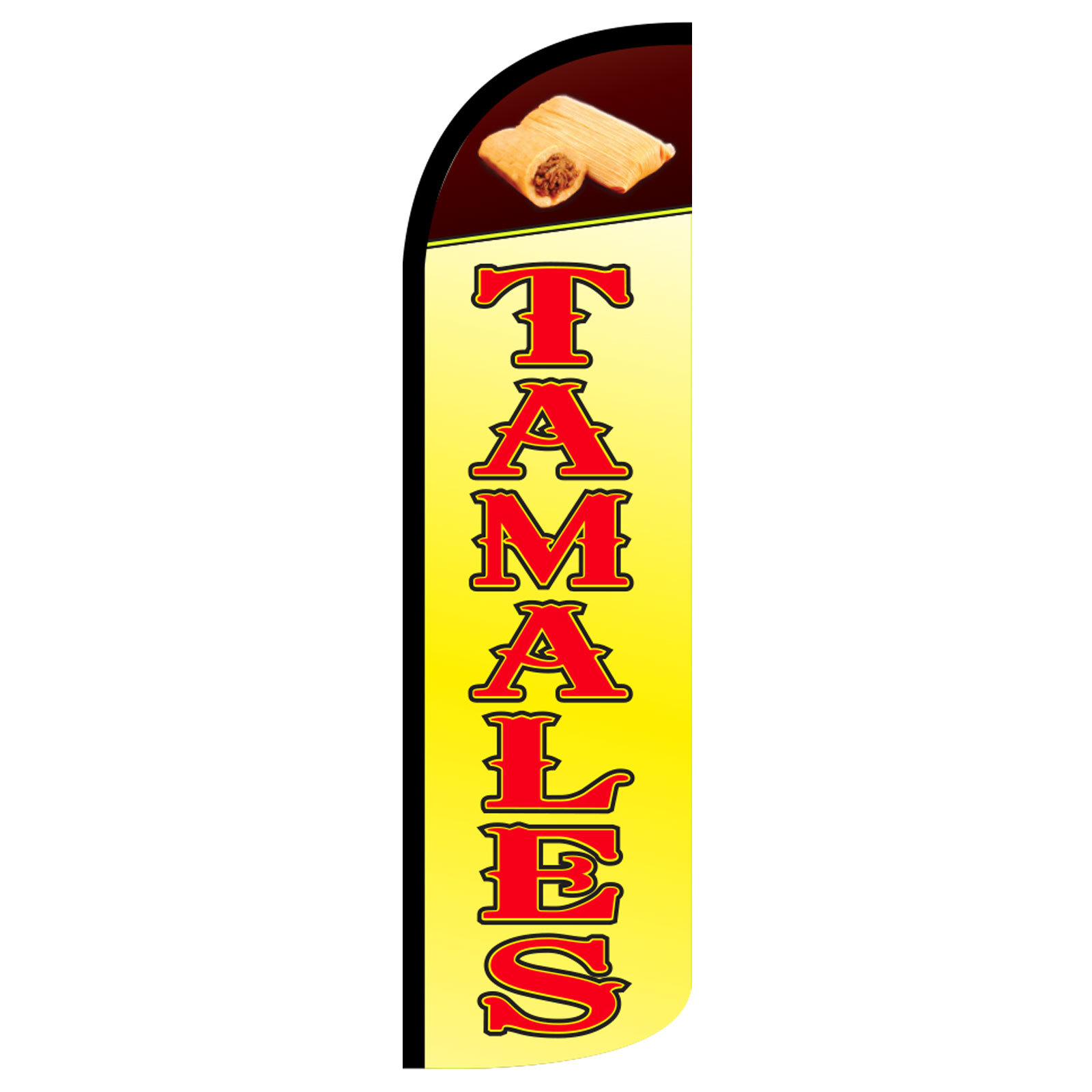 Tamales Flag Flutter Feather Banner Swooper Extra Wide Windless
