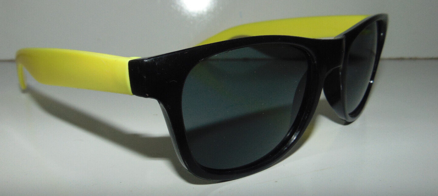 Vintage 1990’s Sunglasses Yellow Rimmed 90s Glasses * RIFF RAFF * NEW