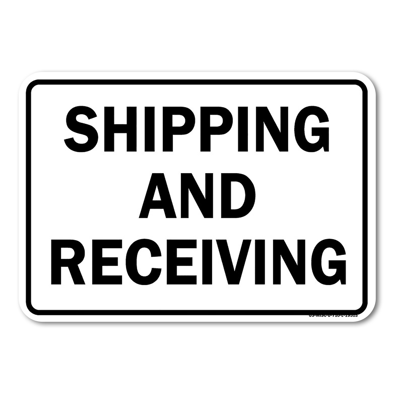 Shipping And Receiving Warehouse Sign Metal Plastic Decal