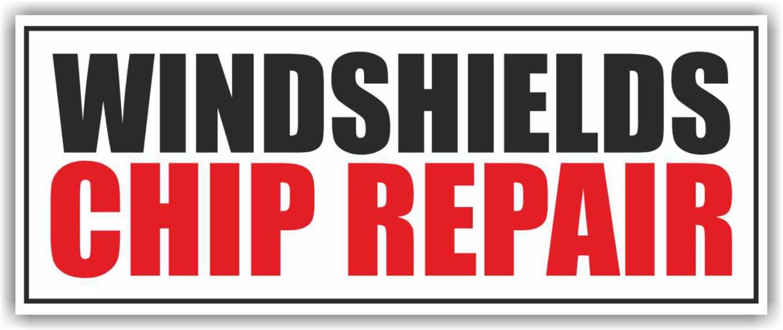 WINDSHIELDS CHIP REPAIR Advertising Banner Vinyl Mesh Sign Stone Car Service