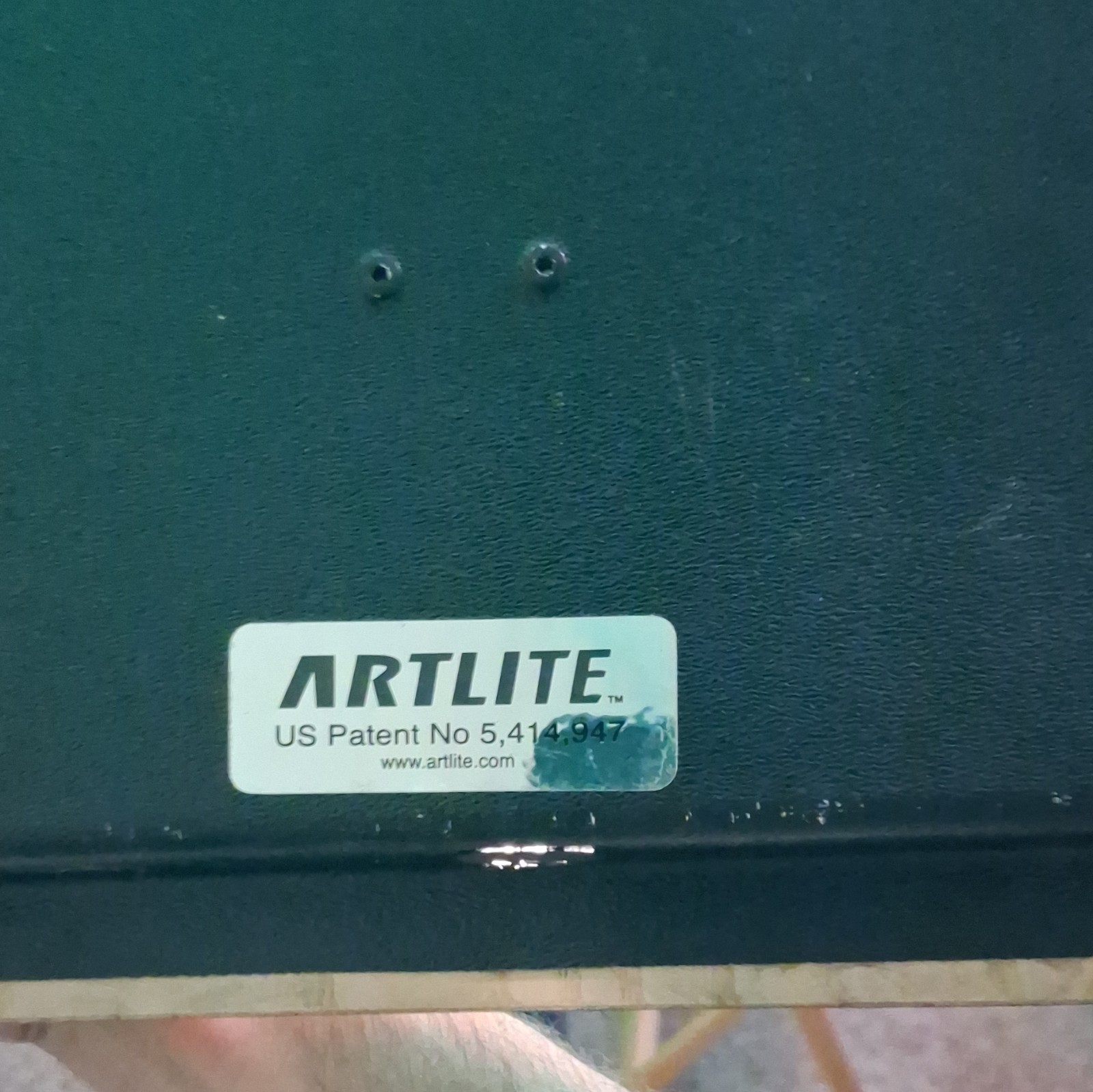ARTLITE Illuminated Wall Mounted Lightbox Sign, Black Illuminated Sign