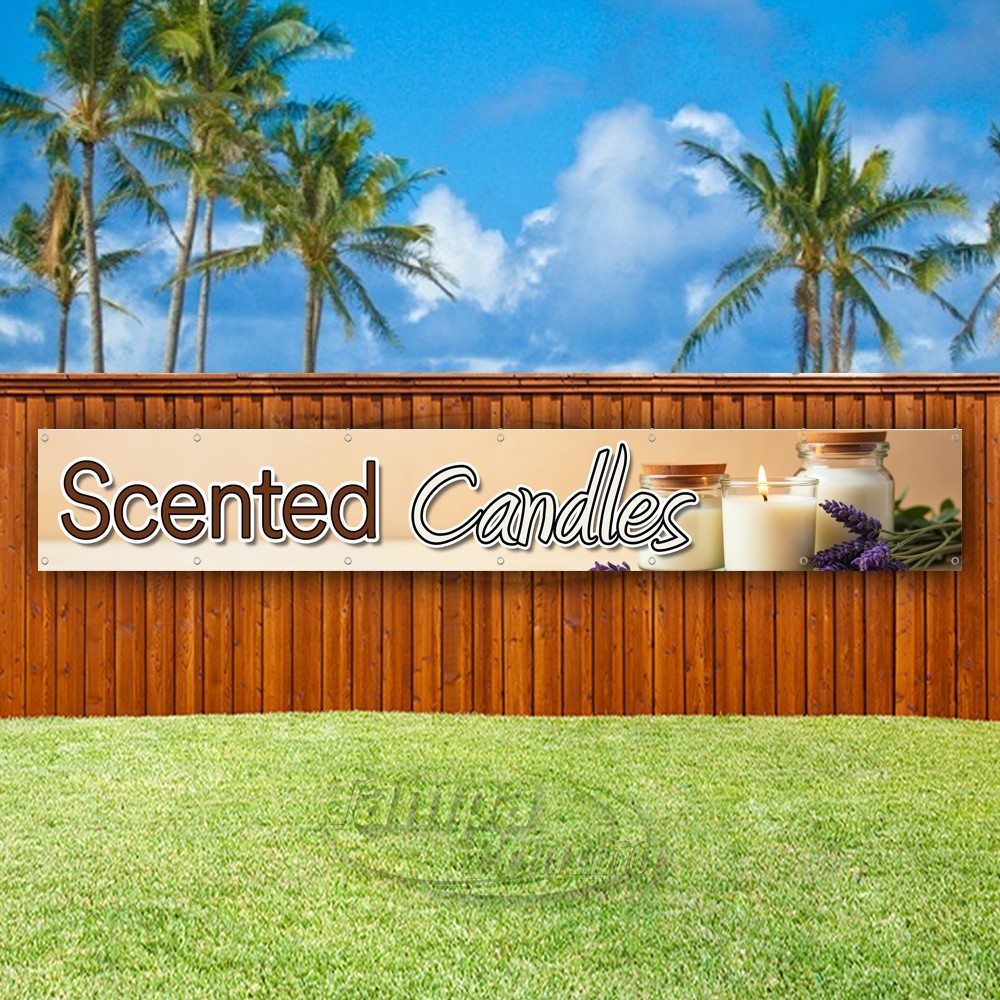 SCENTED CANDLES Advertising Home Decor Vinyl Banner Flag Sign USA XL02479