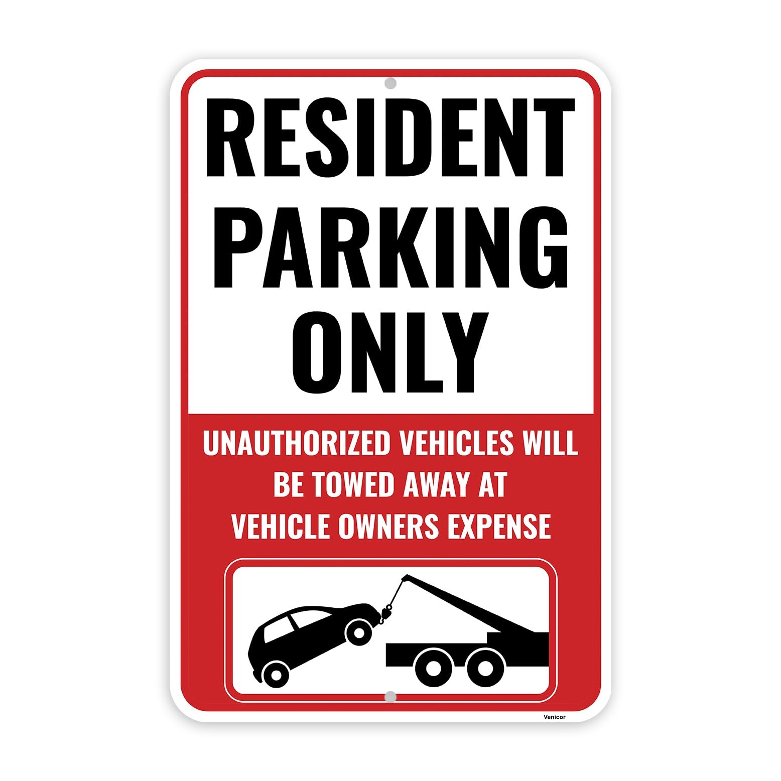 Resident Parking Sign 18×12 Inch Aluminum Private Tenant Parking Only 1 PCS