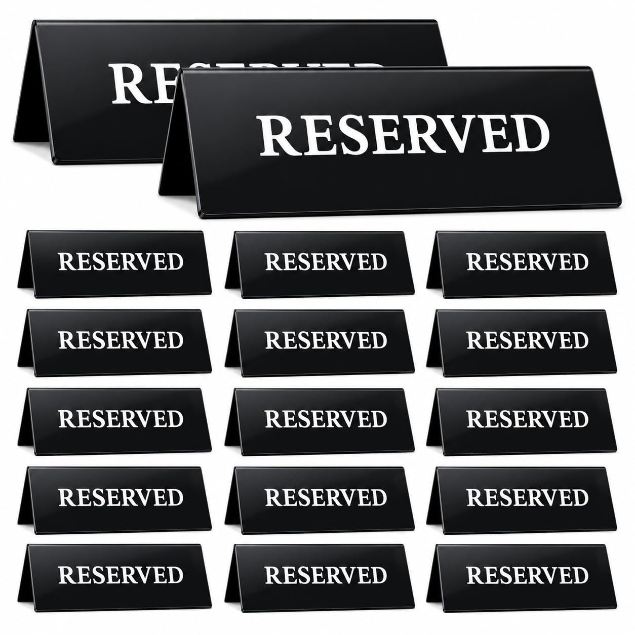 20 PCS Reserved Table Sign Acrylic Table Tent Wedding Sign Guest Reservation …