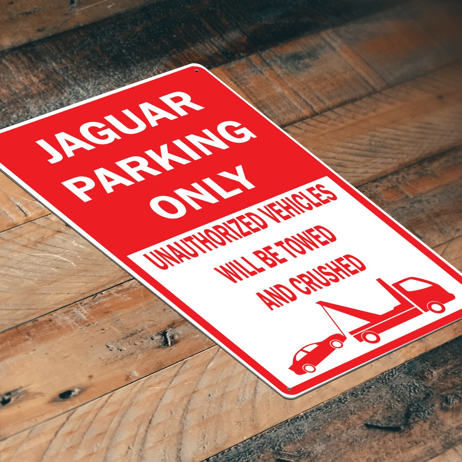 Jaguar Funny Parking Only | Novelty Sign | 8×12 Inches | 4 corner holes