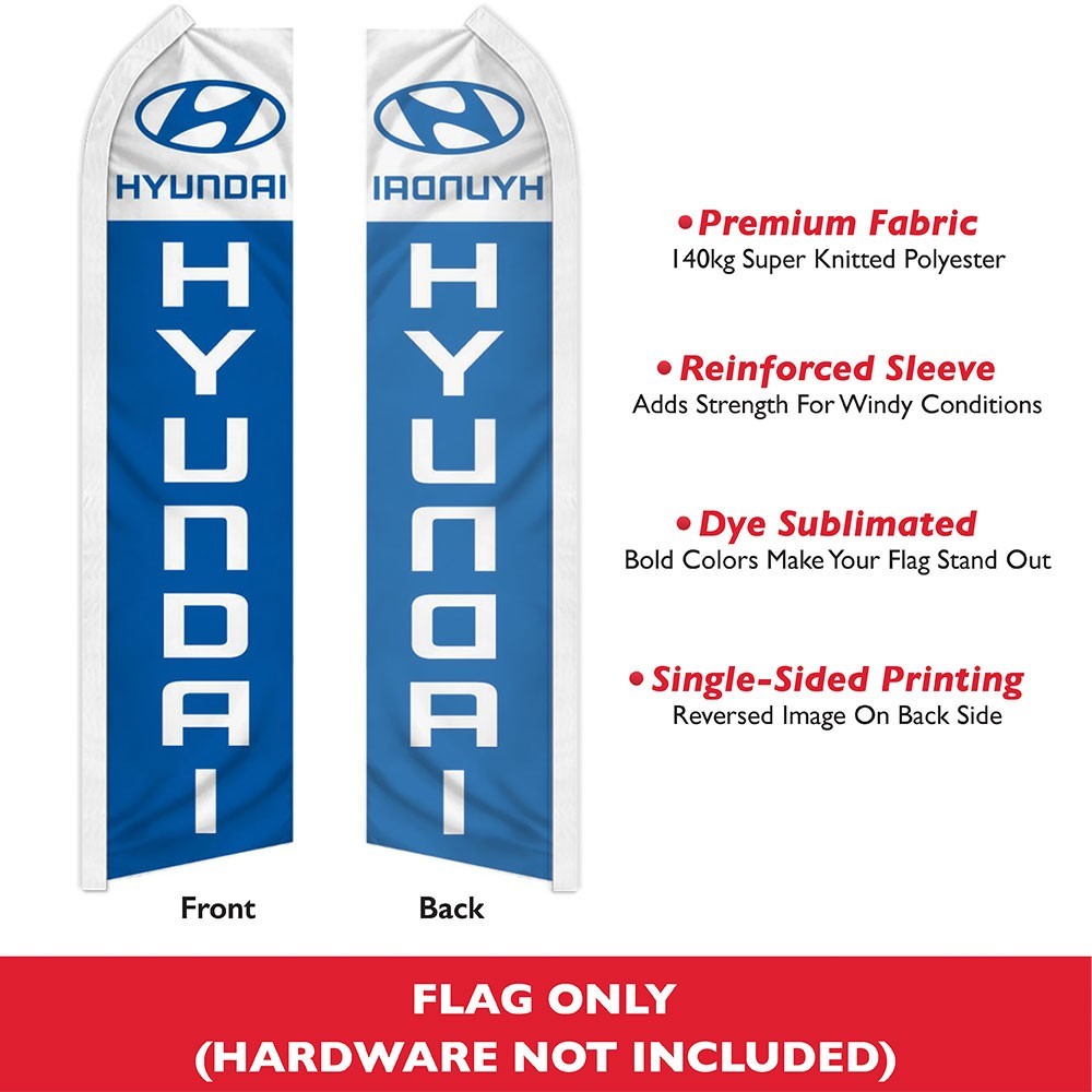 Hyundai Swooper Flutter Feather Advertising Auto Dealership Business Flag