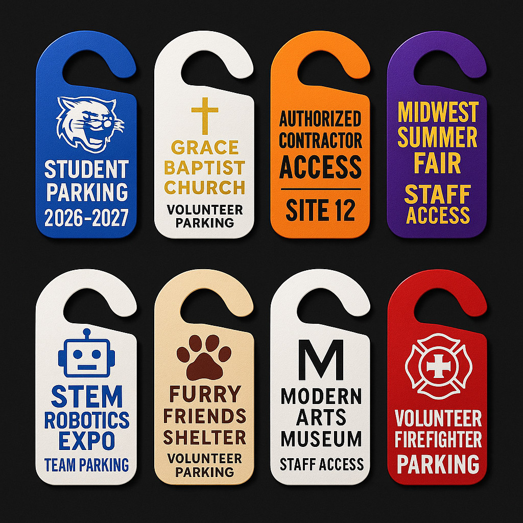 🏷️ Custom Parking Tag – Durable ABS, Weatherproof & Fade-Resistant