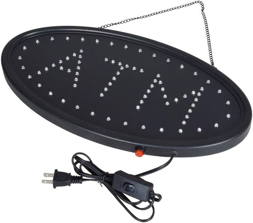 Animated LED ATM Sign for Retail – Attract Customers with 19″L x 10″W Display