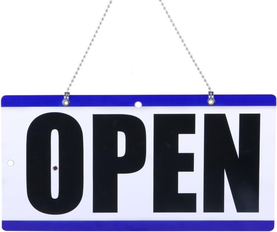 Open Sign Business Hour Closed Open Sign Will Return Clock for Restaurant Office