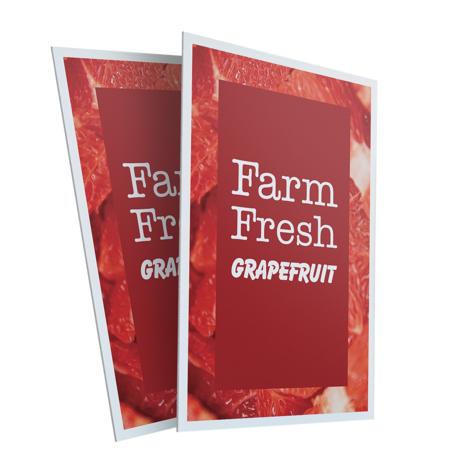 Farm Fresh Grapefruit Heavy Duty A-Frame Sidewalk Sign Fresh Citrus Healthy