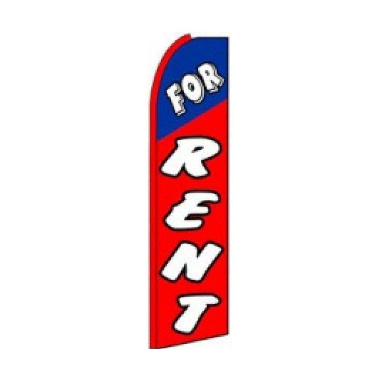 For Rent Swooper Flutter Feather Flag | 3ft W x 11.5ft Tall