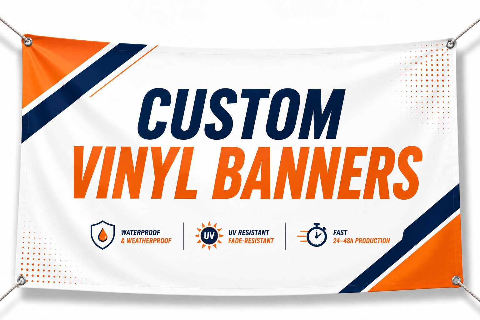 Custom Vinyl Banners | Waterproof, UV Resistant, Heavy Duty 13oz Vinyl Fast Ship