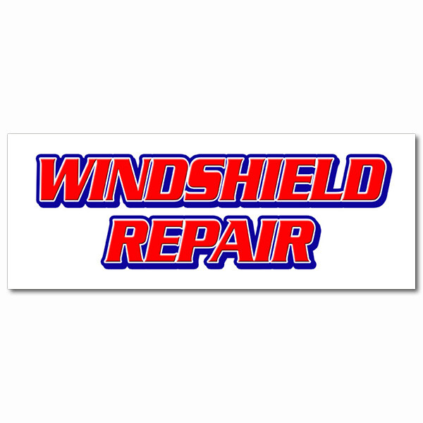 WINDSHIELD REPAIR DECAL sticker glass repair specialist automotive cars