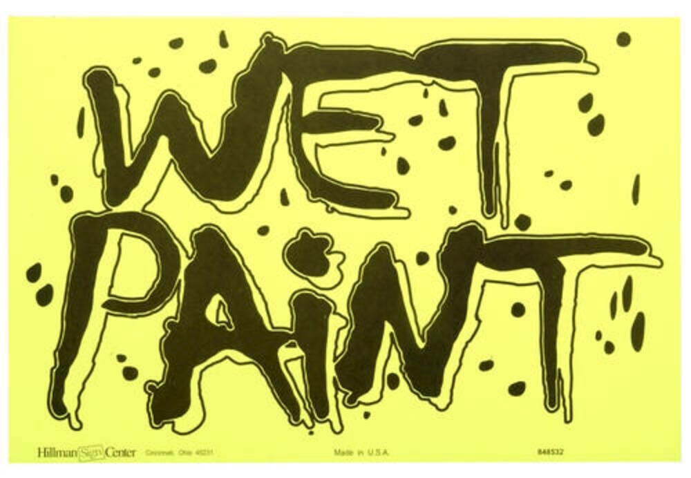 Hillman® 8″ x 12″ Wet Paint Sign