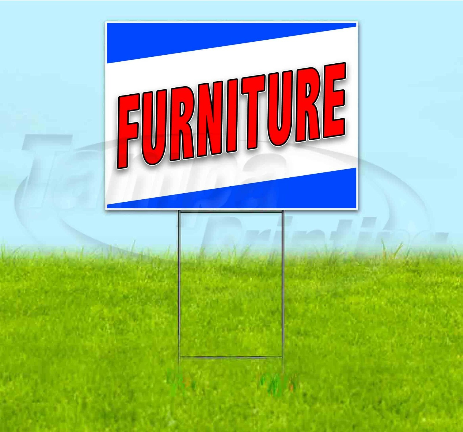 FURNITURE 18×24 Yard Sign WITH STAKE Corrugated Bandit USA BUSINESS