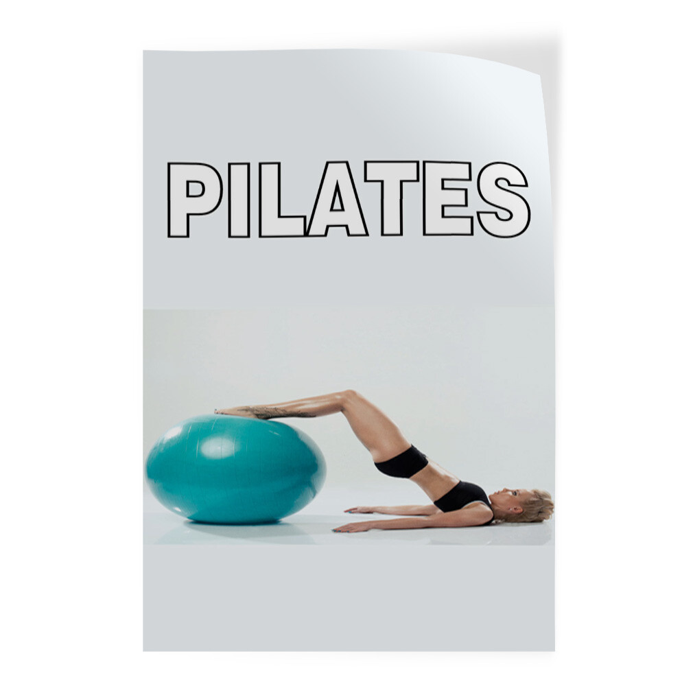 Door Decals Vertical Vinyl Stickers Multiple Sizes Pilates Sports Vinyl