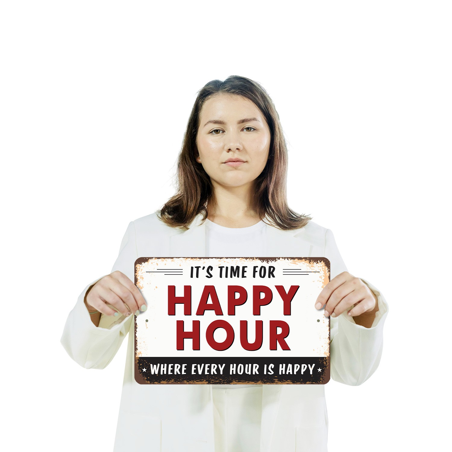 Happy Hour Street Sign Cheers Are Near Durable Perfect for Patios Bars Game
