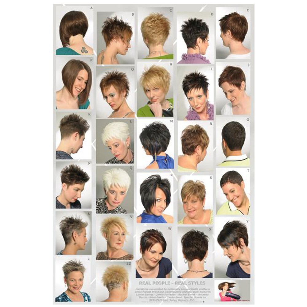 BARBER SALON BEAUTY SPA 24″X36″ HAIR STYLE SHORT CUT DESIGN POSTER ADULT WOMEN