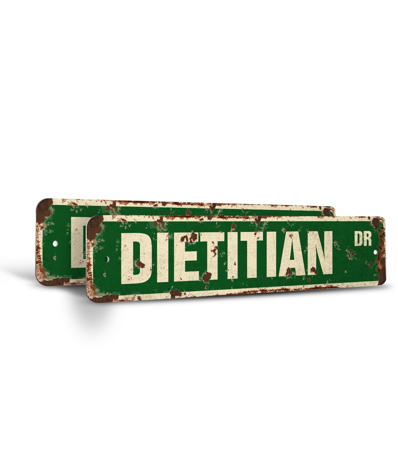DIETITIAN Vintage Style Rustic Street Sign nutritionists diet health school food