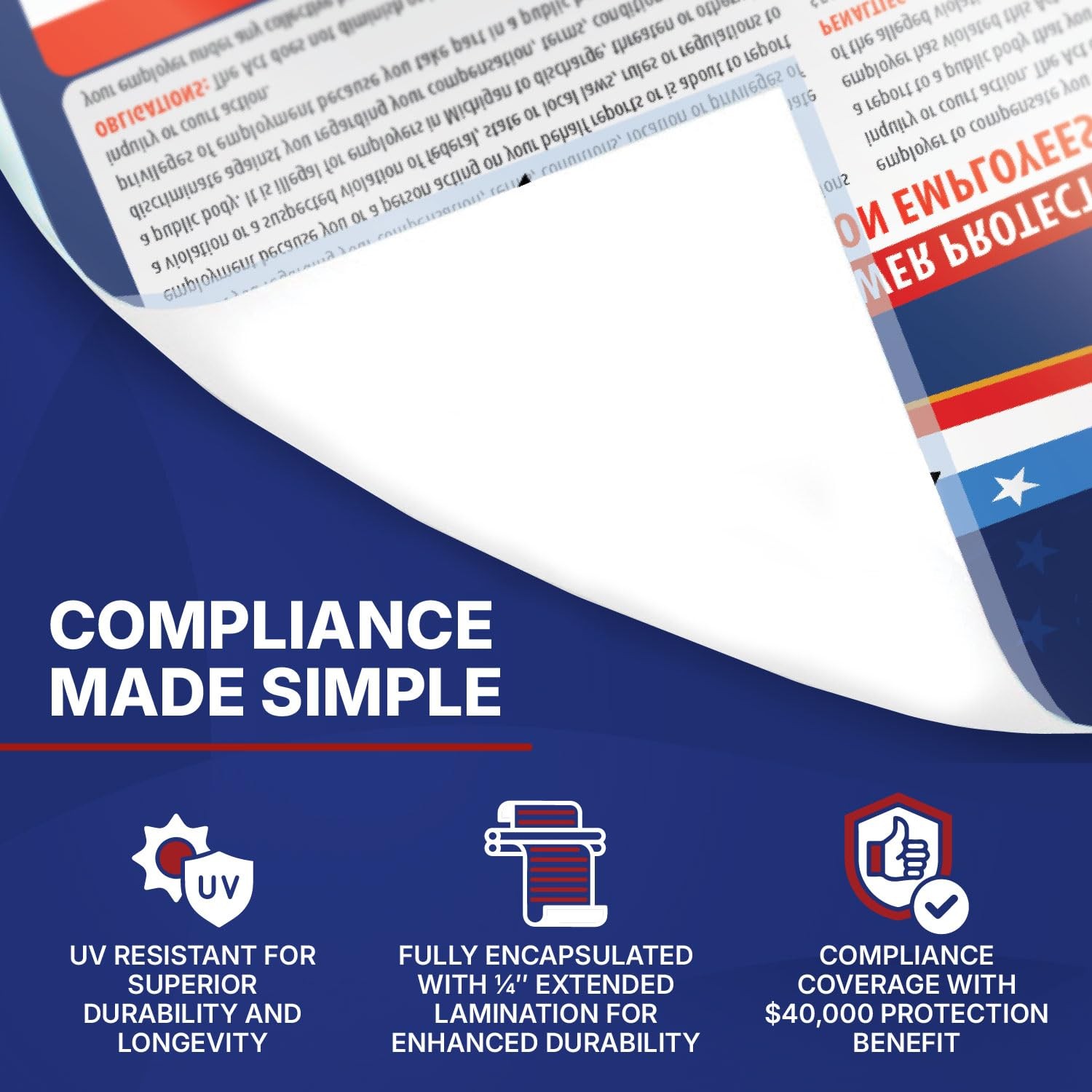 2026 California State & Federal Mandatory Labor Law Poster, OSHA Compliant (C…
