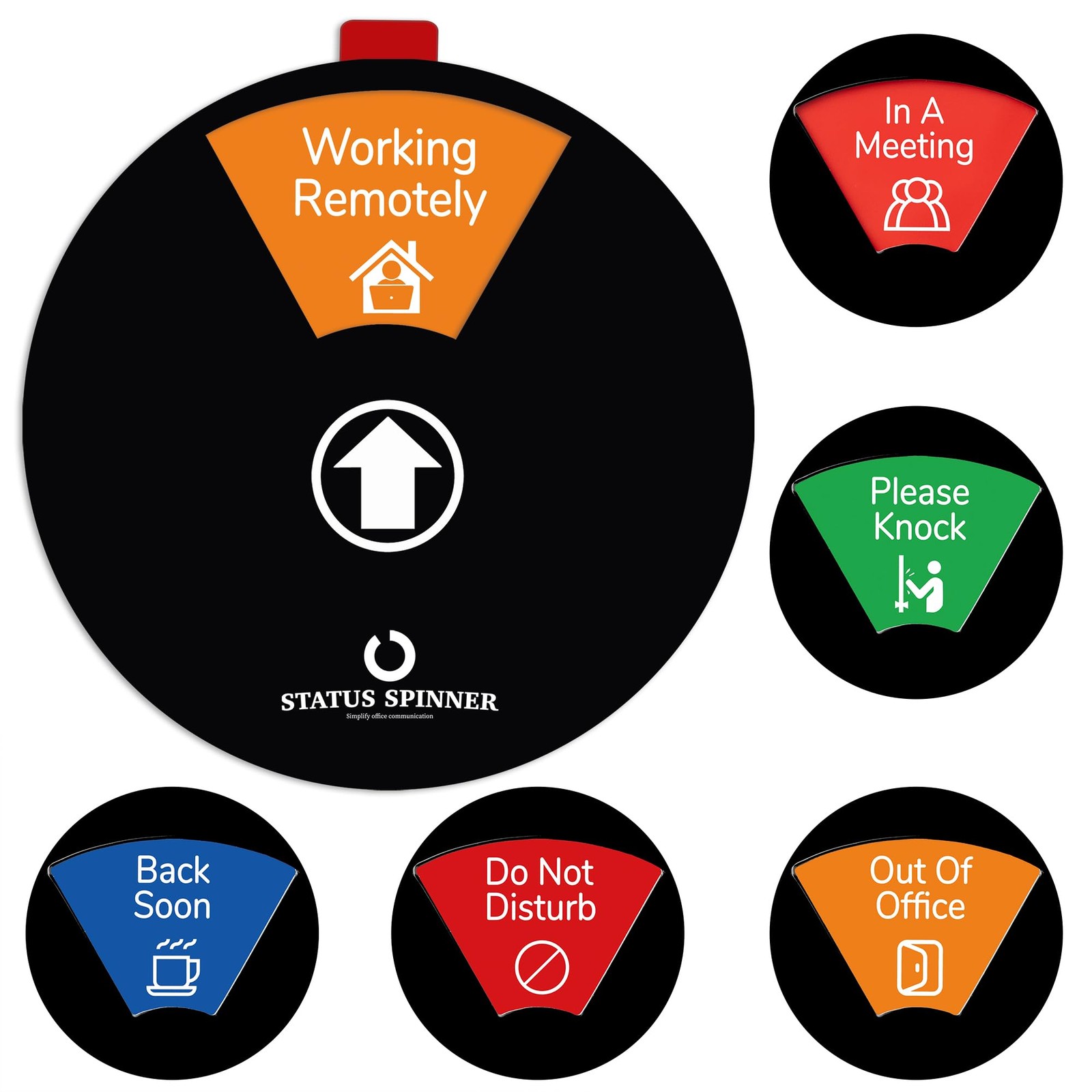 Door Sign 6 Options Do Not Disturb Privacy Office Sign Black 6 Inch Room