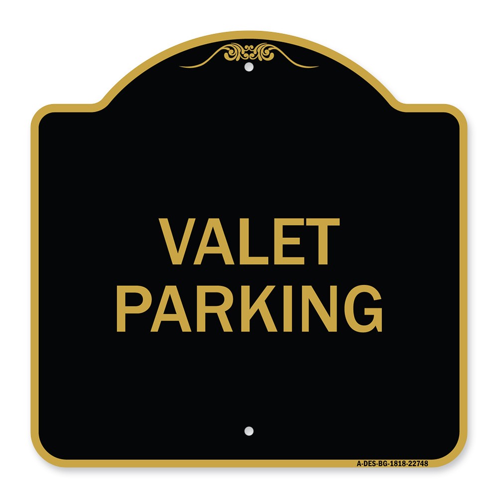 Designer Series – Valet Parking Heavy Gauge Aluminum Architectural Sign