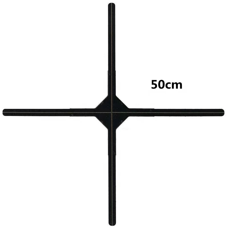 Four Blades 65cm Indoor Advertising Hologram 3D Holographic Naked Eyes LED Fan