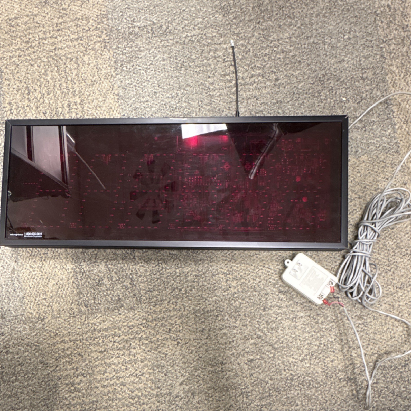 Microframe LED Display Panel with Power Cord