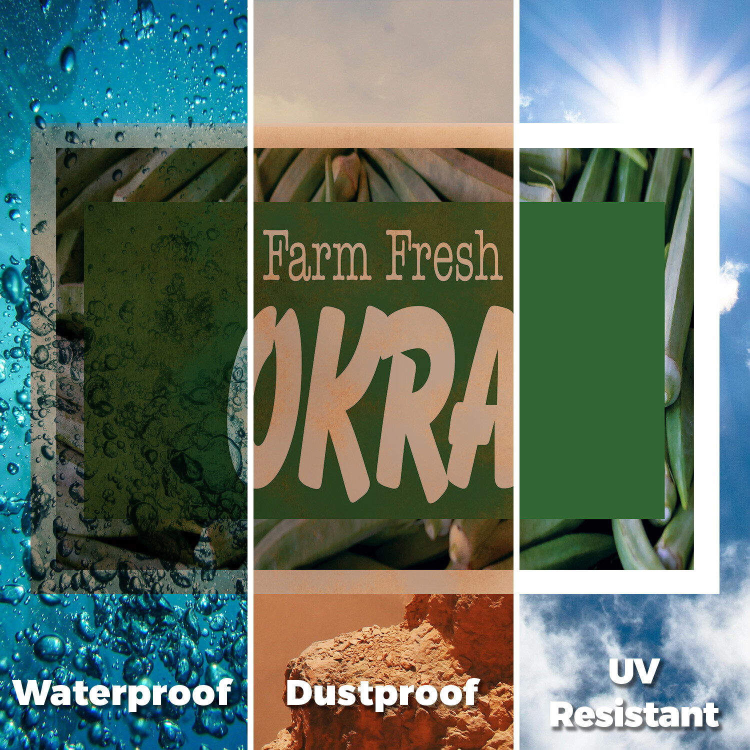 Farm Fresh Okra Yard Sign Southern Favorites, Local Produce, Fresh Deals