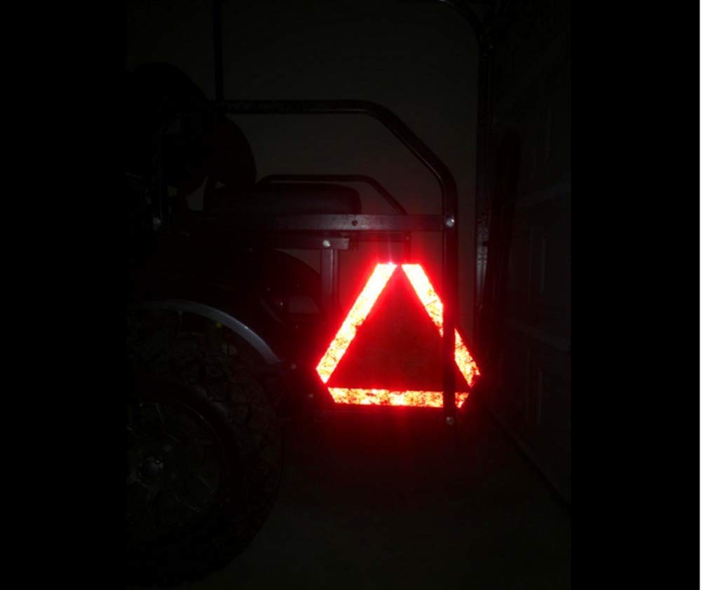 14×16 Inch Slow Moving Triangle Sign Aluminum Reflective Sign for Golf Cart