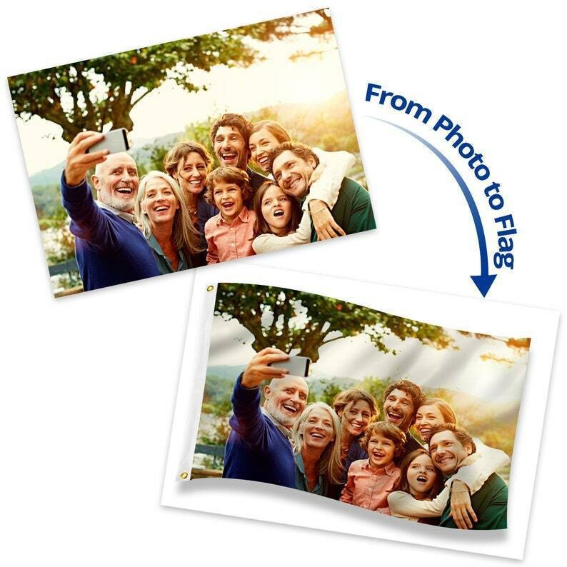 Custom Flag Personalized Flags – Print Your Own Logo Image Text USA