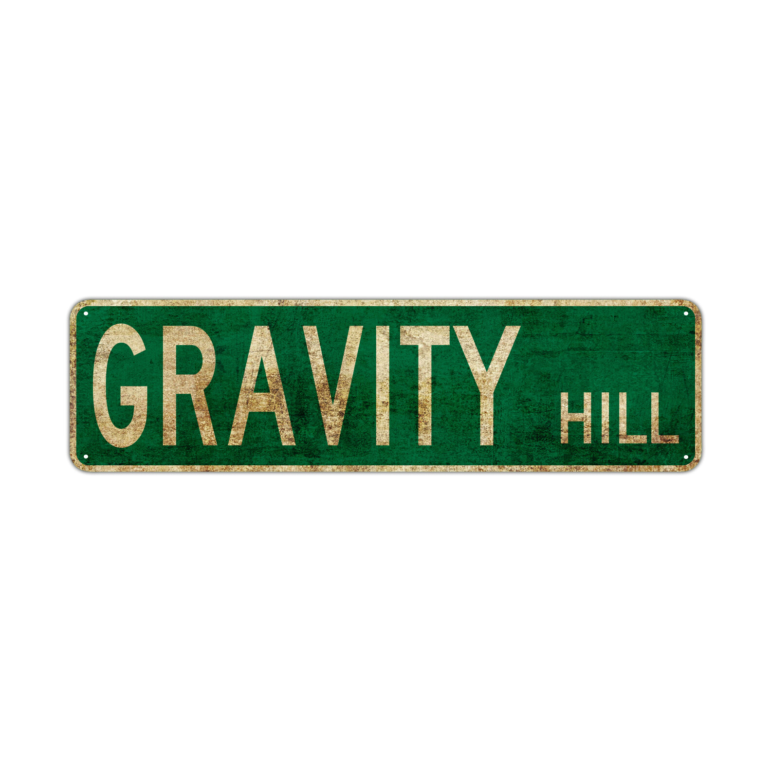 Gravity Hill Street Sign Clubs Bar Vintage Décor Magnetic Hill Aluminum Tin Sign