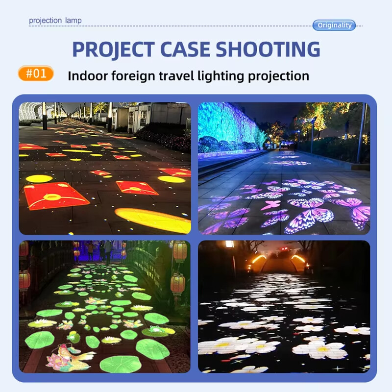 15W-600W Custom Dynamic Effect Projection Lights Waterproof LED Gobo Projector