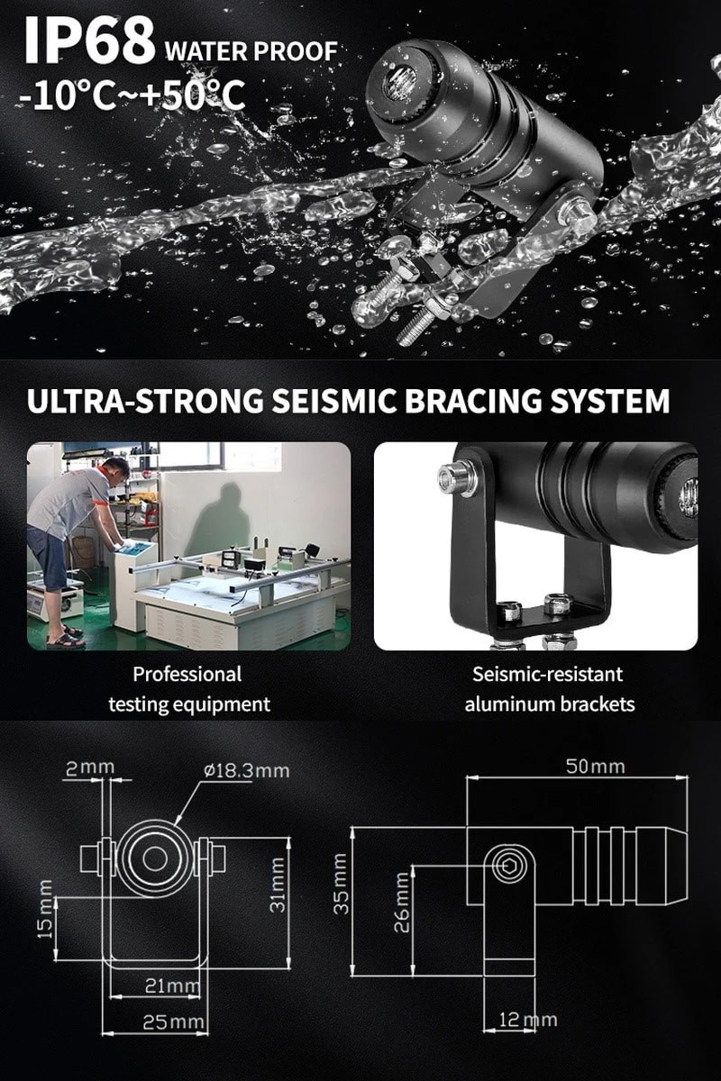 Linear Laser Guided AGV Virtual Line Warning Light Industrial Safety Projector