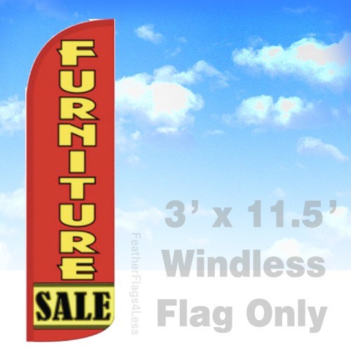 FURNITURE SALE Windless Swooper Flag 3×11.5′ Feather Banner Sign – rq