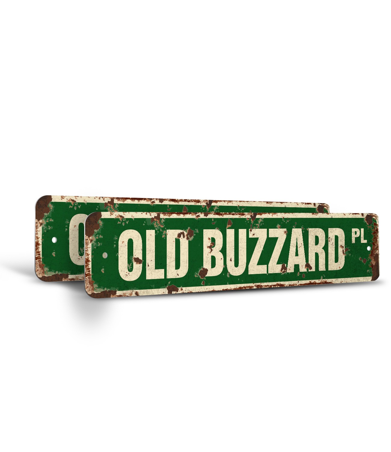 OLD BUZZARD Vintage Style Street Sign Metal Plastic retired man old timer