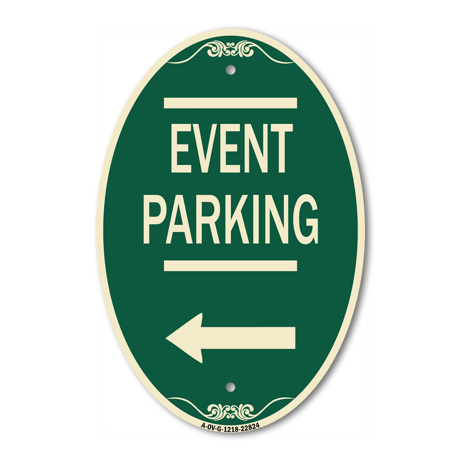 Thanks for Coming Turn Right for Exit Event Parking with Left Arrow 12″ x 18″
