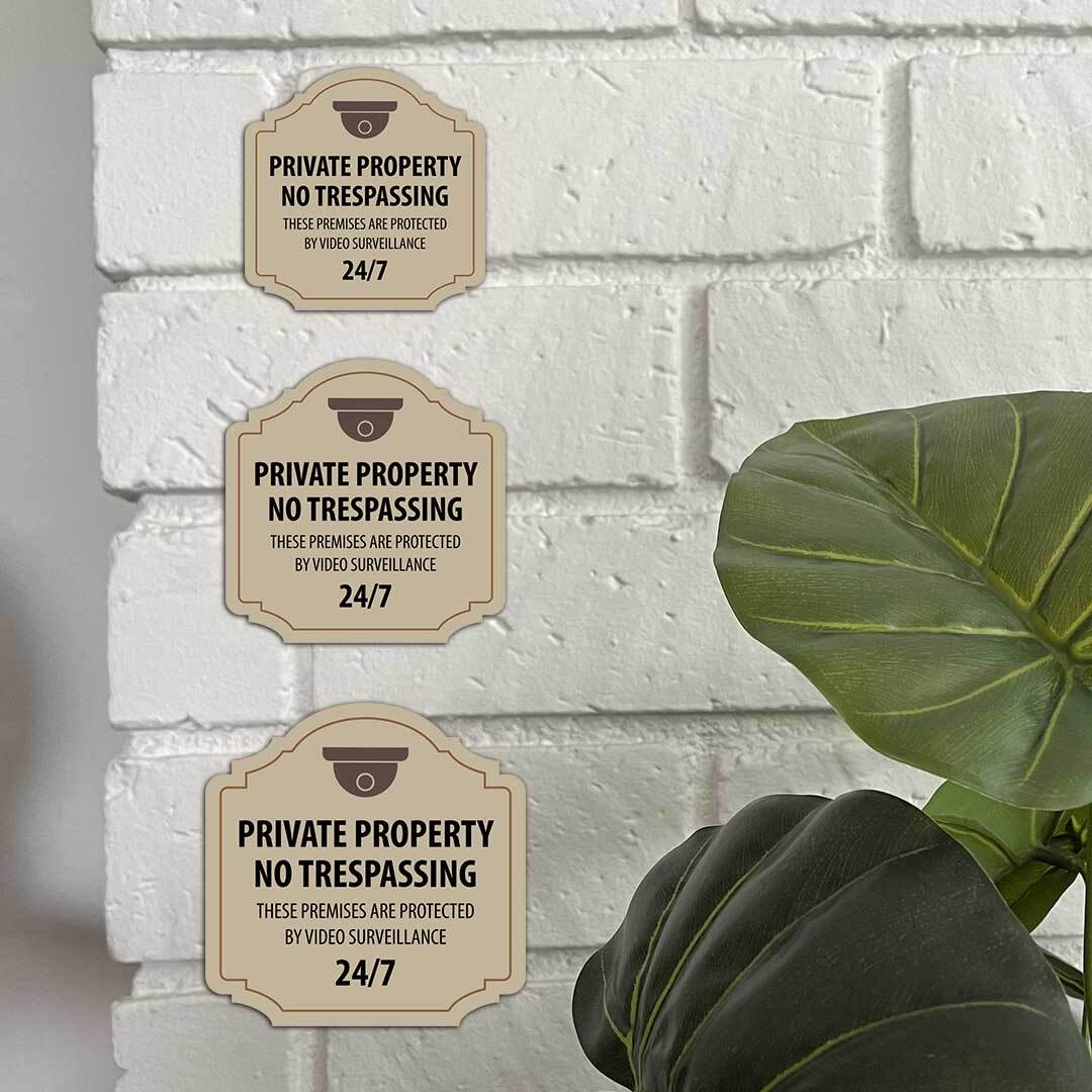 Heritage Plus Private Property No Trespassing These Premises Are Protected Sign