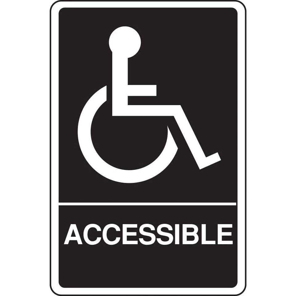 Hy-Ko™ Braille Handicapped Accessible Signs 6″ x 9″